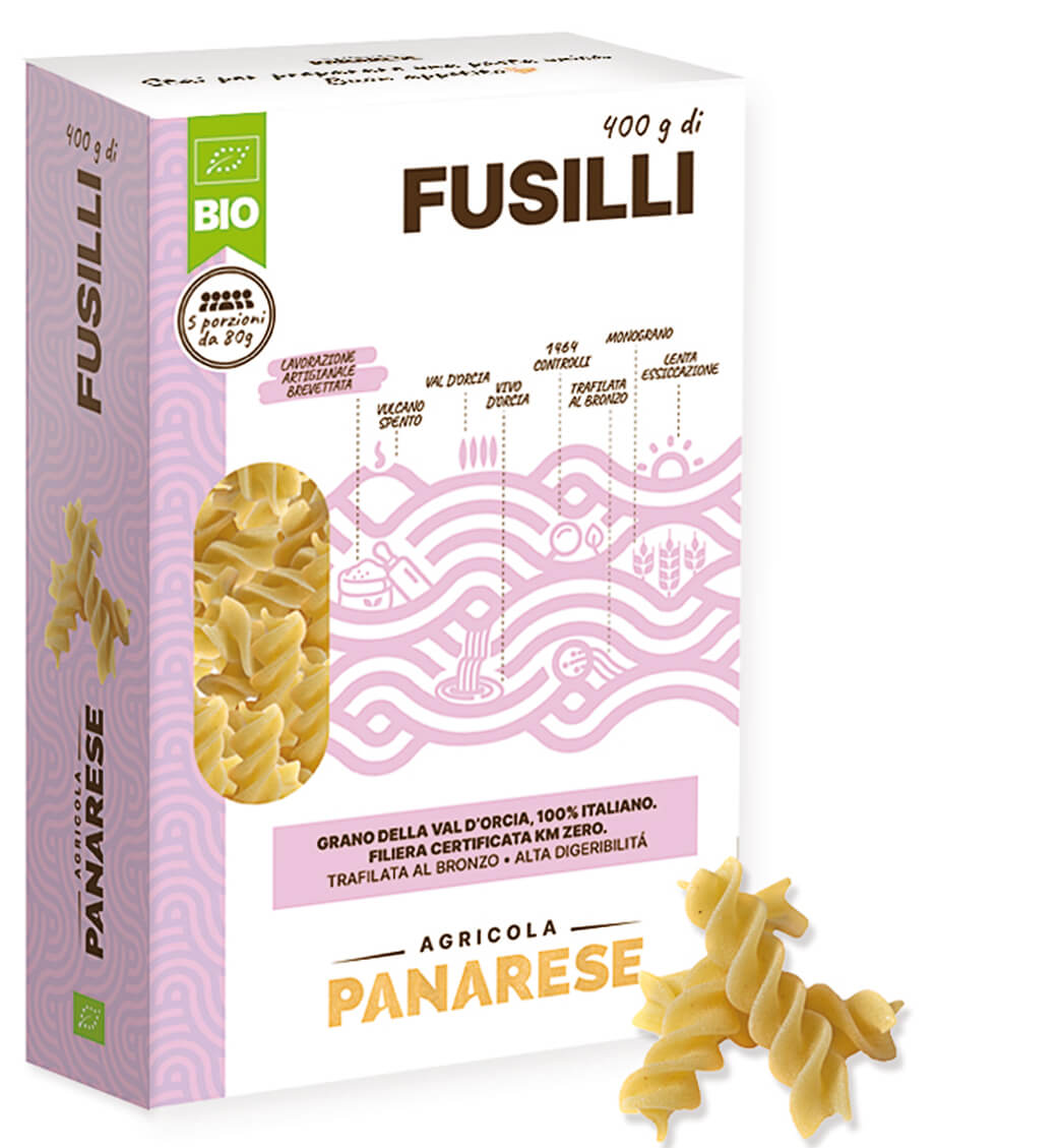 Fusilli toscans biologiques de qualité supérieure