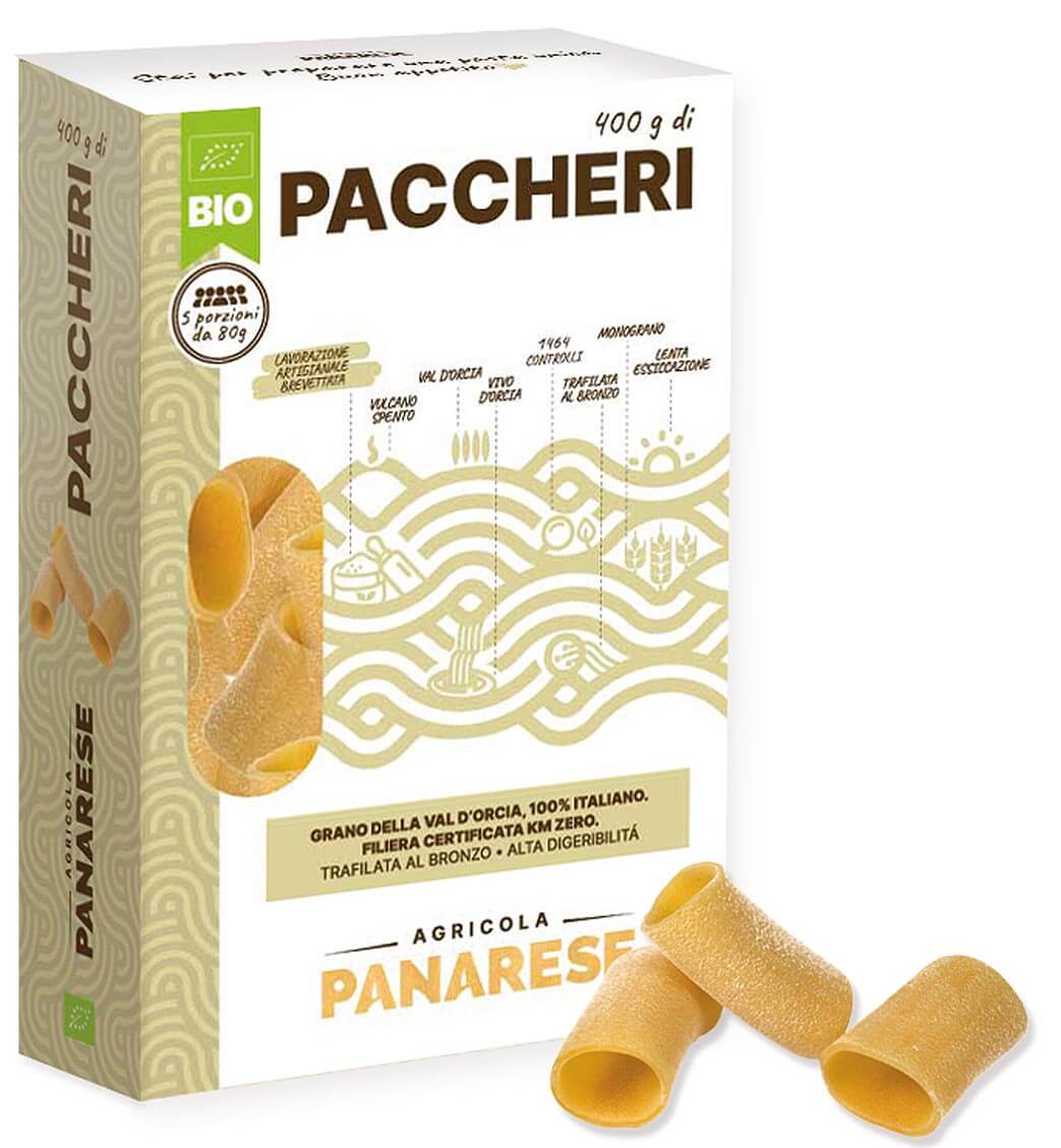 Paccheri toscan biologique de qualité supérieure
