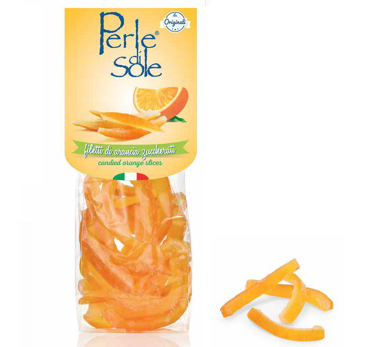 Cáscaras de naranja confitadas