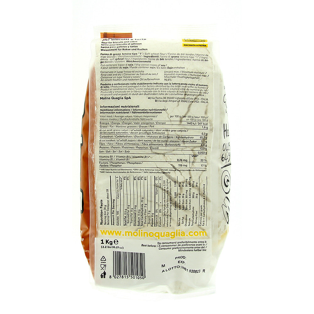Petra 5 Harina Profesional Molida A La Piedra De Trigo Italiano 100% Certificado - Pasteles Y Galletas