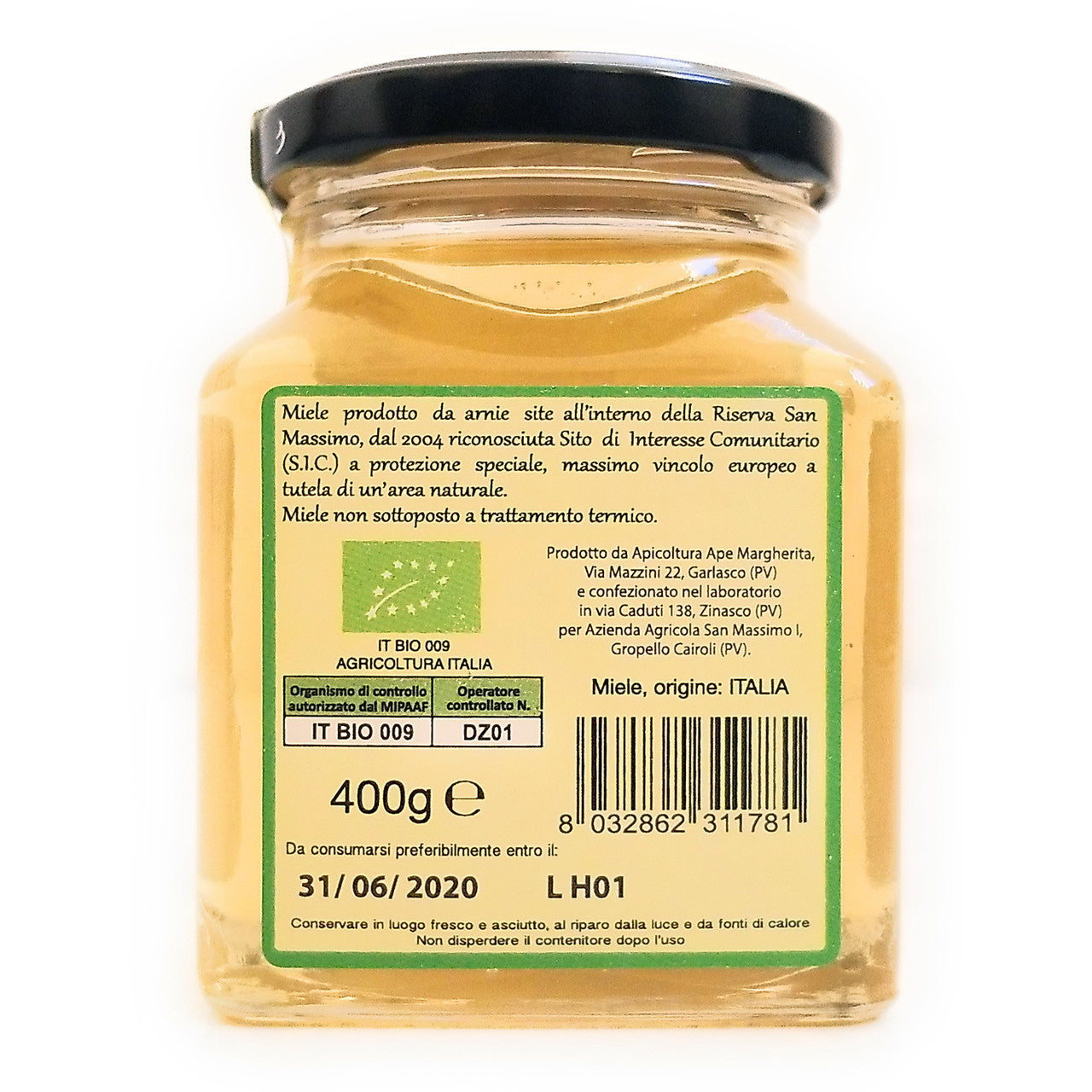 Miel de Acacia Orgánica Extra Pura (14.1 Oz | 400g)